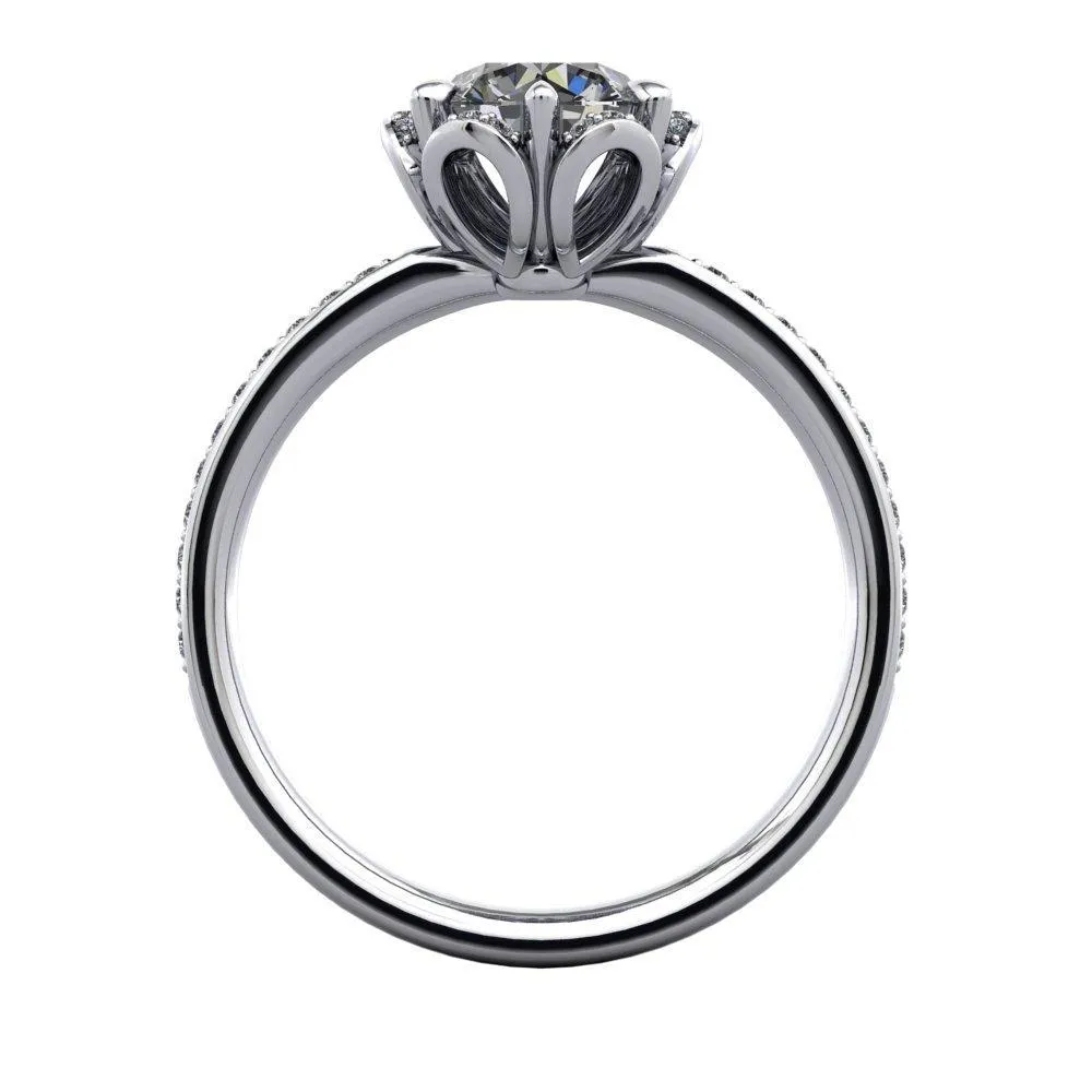 Primrose Halo Engagement Ring (setting only)