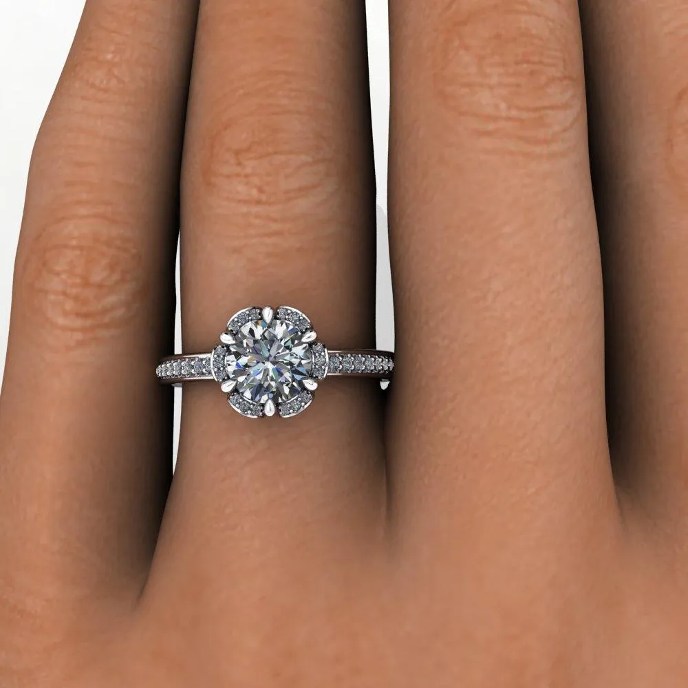 Primrose Halo Engagement Ring (setting only)