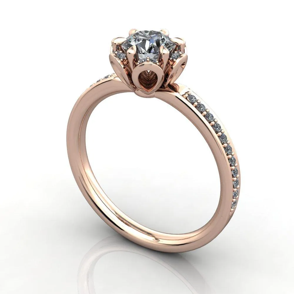 Primrose Halo Engagement Ring (setting only)