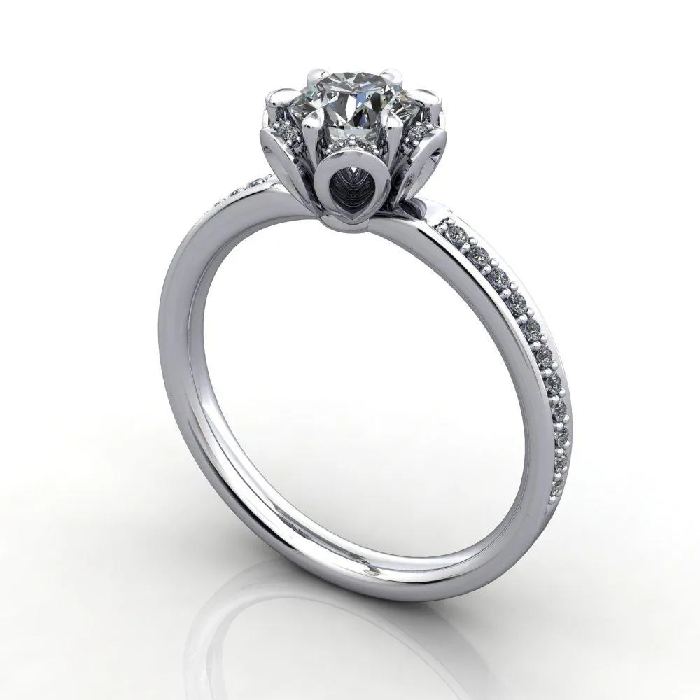 Primrose Halo Engagement Ring (setting only)