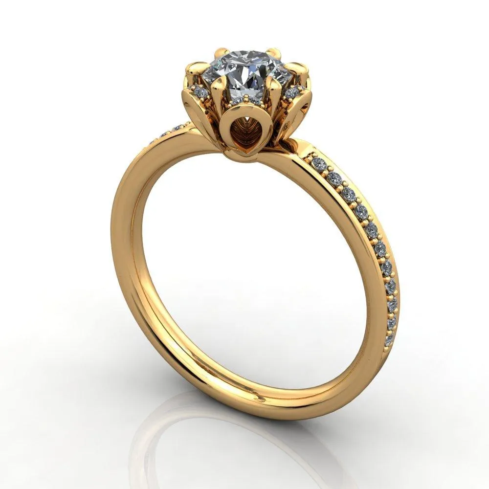 Primrose Halo Engagement Ring (setting only)