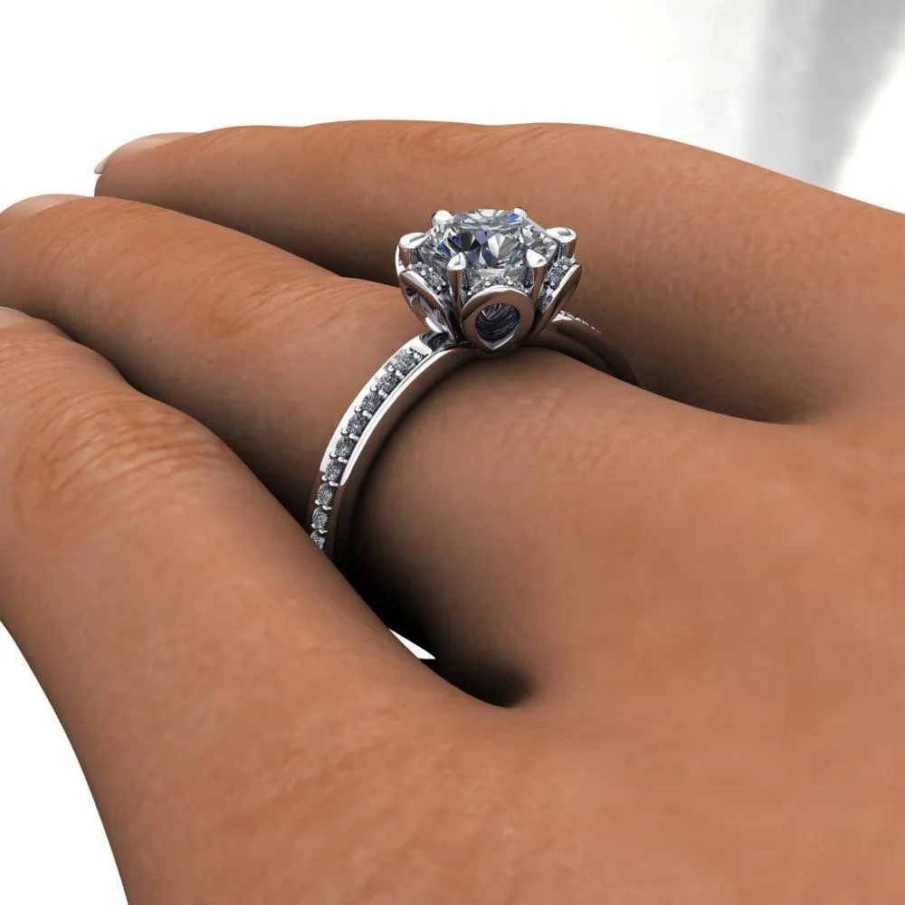 Primrose Halo Engagement Ring (setting only)