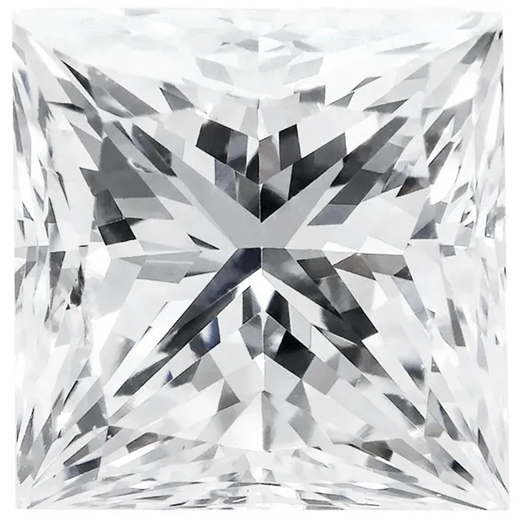 Princess Cut Diamond for 1.25 Carat Setting - Includes Expert Mounting Into the Ring - Your Custom Ring Will Arrive Complete