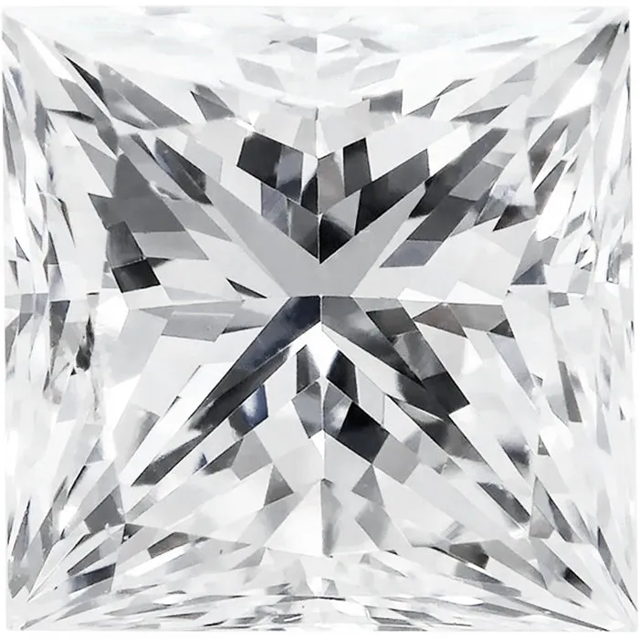 Princess Cut Diamond for 3/4 Carat Setting - Includes Expert Mounting Into the Ring - Your Custom Ring Will Arrive Complete
