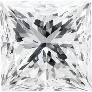 Princess Cut Diamond for 3/4 Carat Setting - Includes Expert Mounting Into the Ring - Your Custom Ring Will Arrive Complete