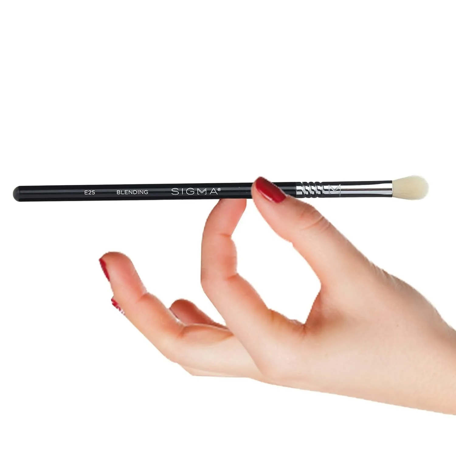 Professional E25 Eyeshadow Blending Brush – Professional Eyeshadow Brush for Seamless Eyeshadow Blending, Softens Dramatic Edges & Harsh Lines for a Well Blended Effect (1 Brush)