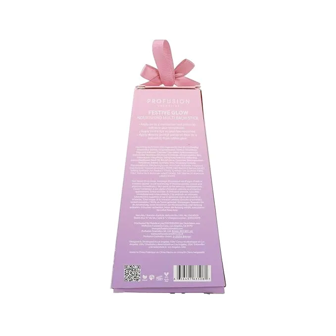 Profusion Cosmetics Frosted Snow Sparkle Festive Glow Nourishing Multi Balm Stick, Vegan and Cruelty Free for Smooth and Effortless Application, Magical Glow for Holiday With Delightful Experience