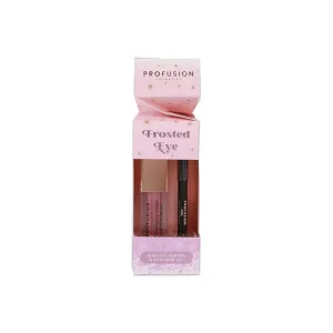 Profusion Cosmetics Frosted Snow Sparkle Frosted Eyes Set, Vegan, Cruelty-Free Eye Topper and Eyeliner for Mesmerizing Looks, Long-Wearing Sparkle