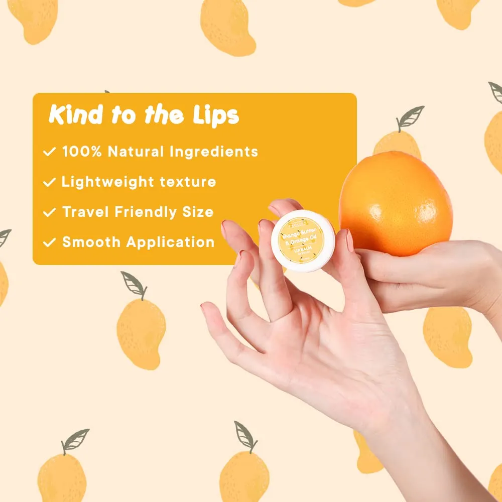 Prolixr Mango Butter & Orange Oil Lip Balm | Lip Balm For Dark Lips To Lighten | Lip Balm For Women, Men & Kids | Dark Lips Remover - Lip care | Lip Mask For Dark Lips & Dry Lips - 8gm