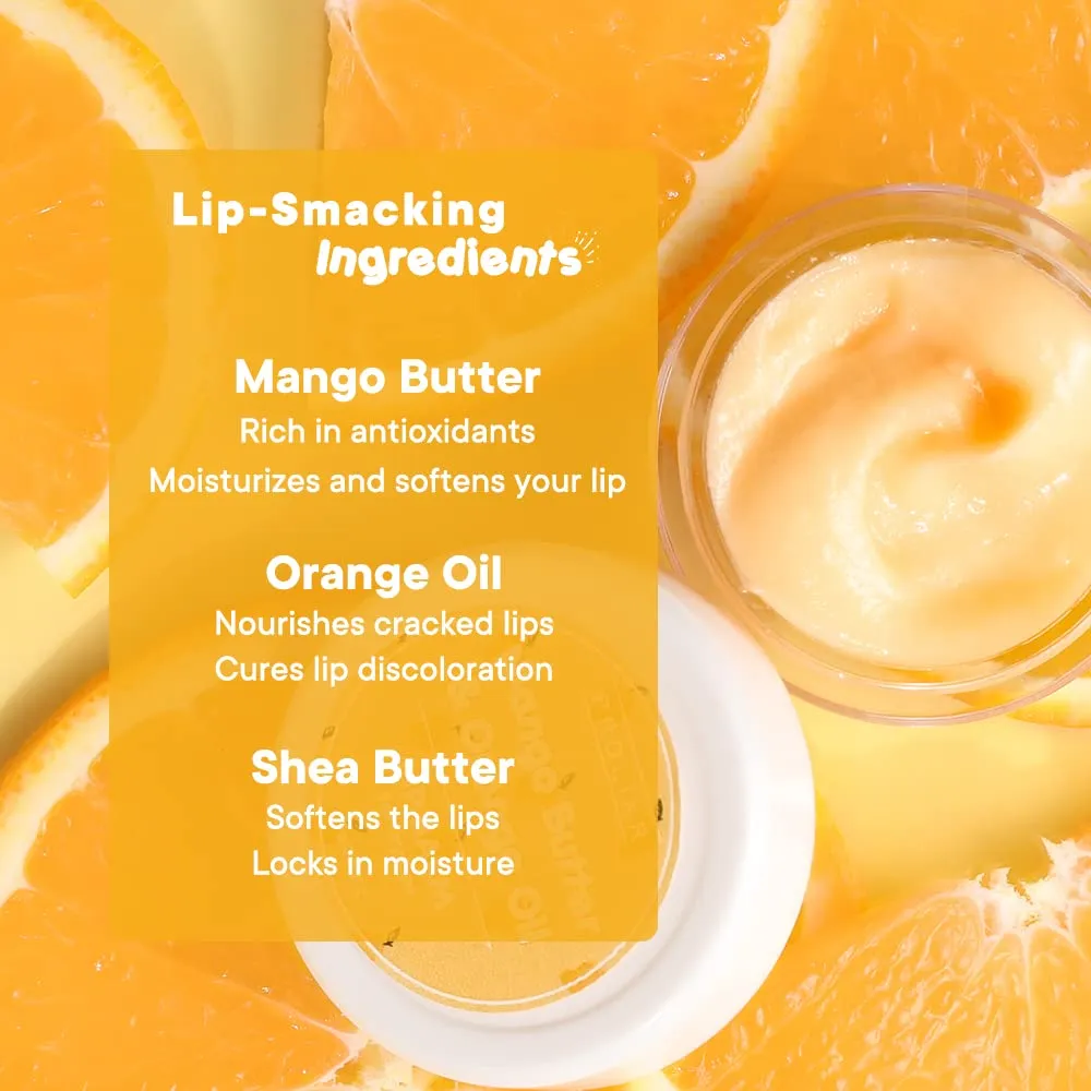 Prolixr Mango Butter & Orange Oil Lip Balm | Lip Balm For Dark Lips To Lighten | Lip Balm For Women, Men & Kids | Dark Lips Remover - Lip care | Lip Mask For Dark Lips & Dry Lips - 8gm