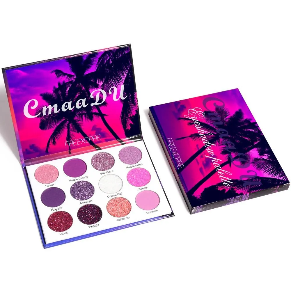 Purple Pink 12 Colors Eyeshadow Palette