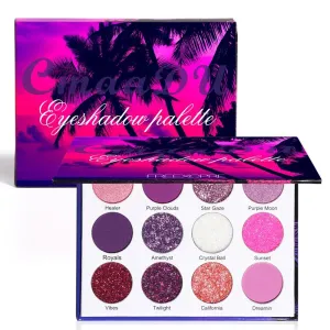 Purple Pink 12 Colors Eyeshadow Palette