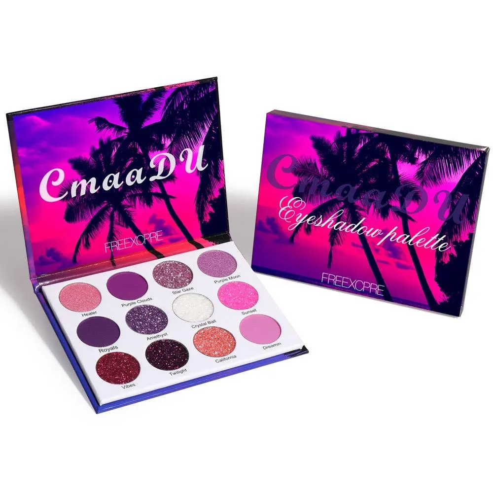 Purple Pink 12 Colors Eyeshadow Palette