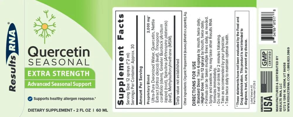 Quercetin Seasonal Extra Strength