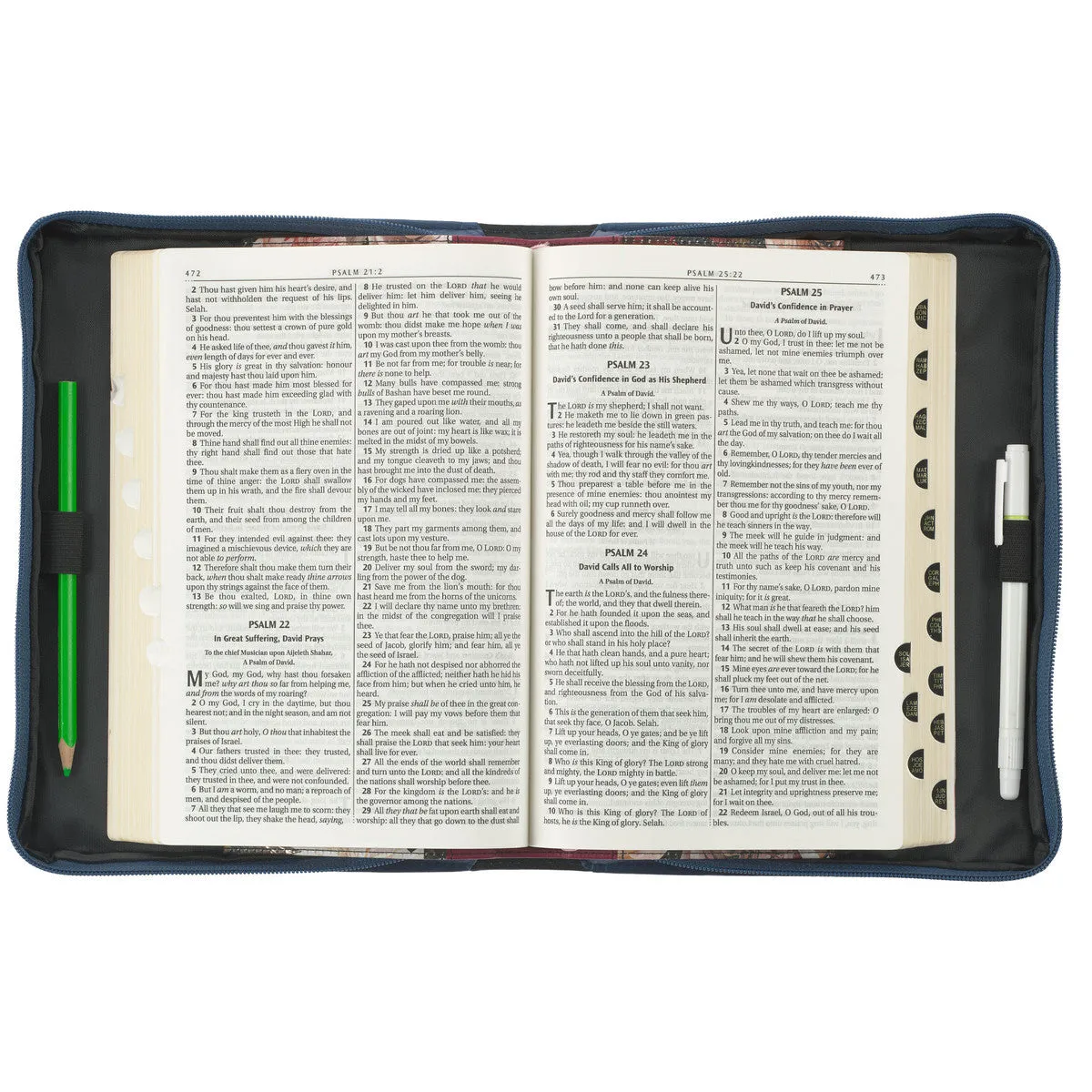 "Blessed" Peacock Bible Cover - Jeremiah 17:7 Medium