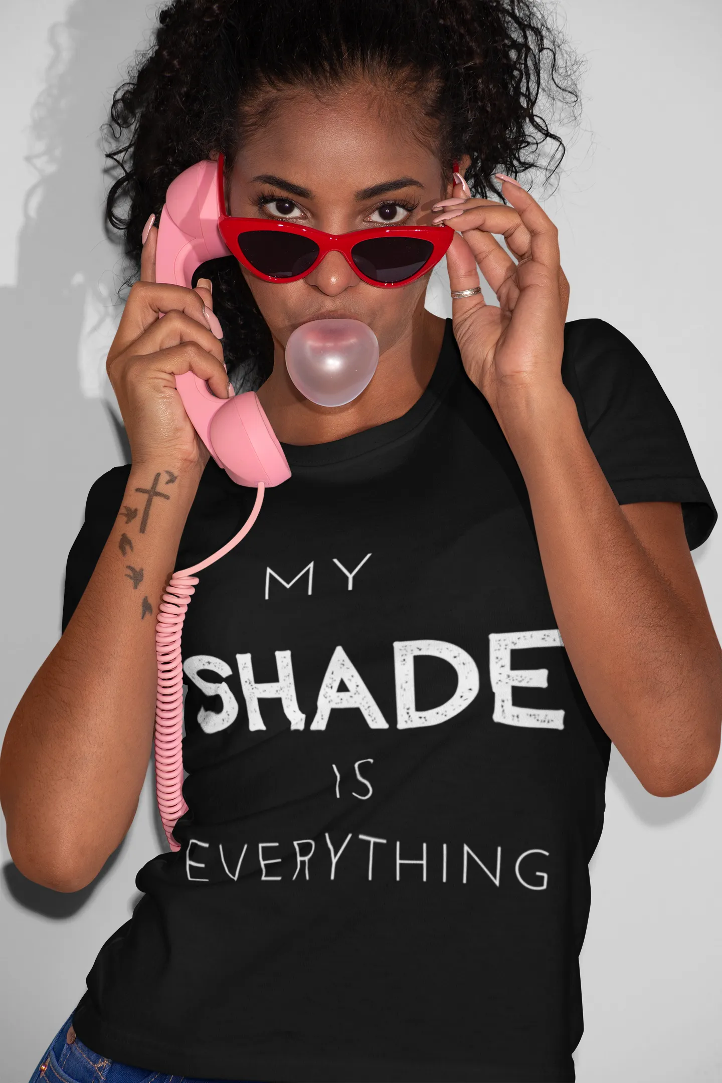 "My SHADE is Everything" Fitted Women's T-shirt