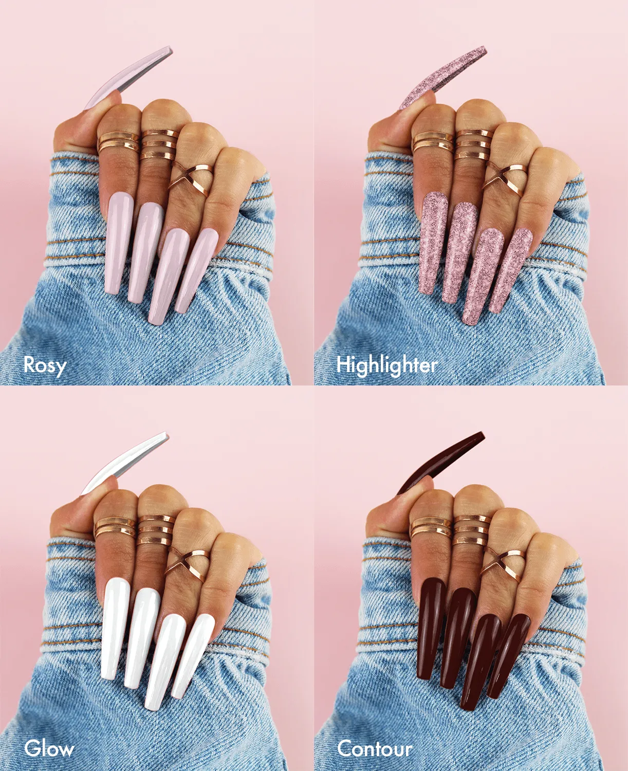 "Snatch'd & Blush'd" 6-Colour Gel Polish Set