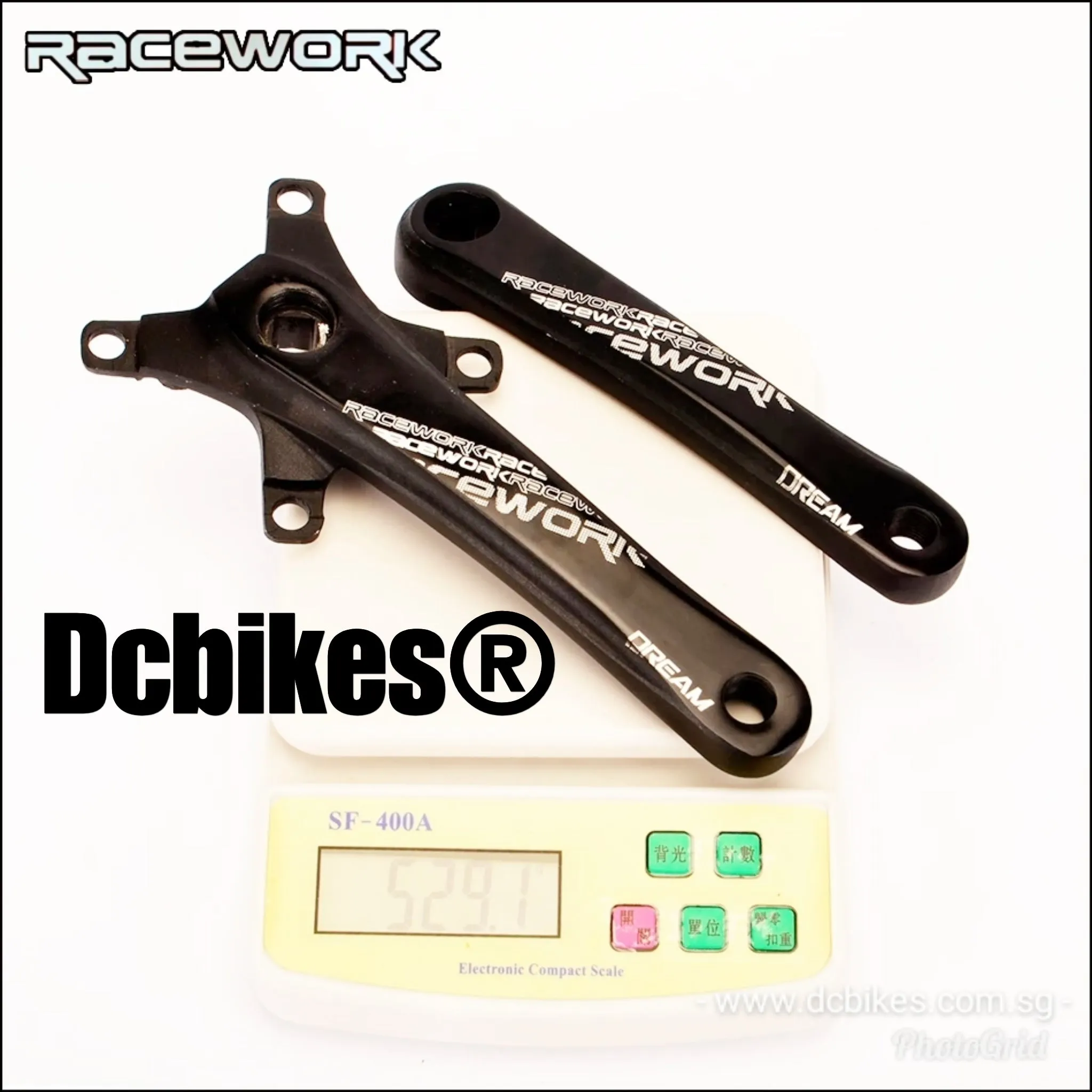 Racework 32T | 34T | 36T | 38T Square Tapered Single Speed Crank