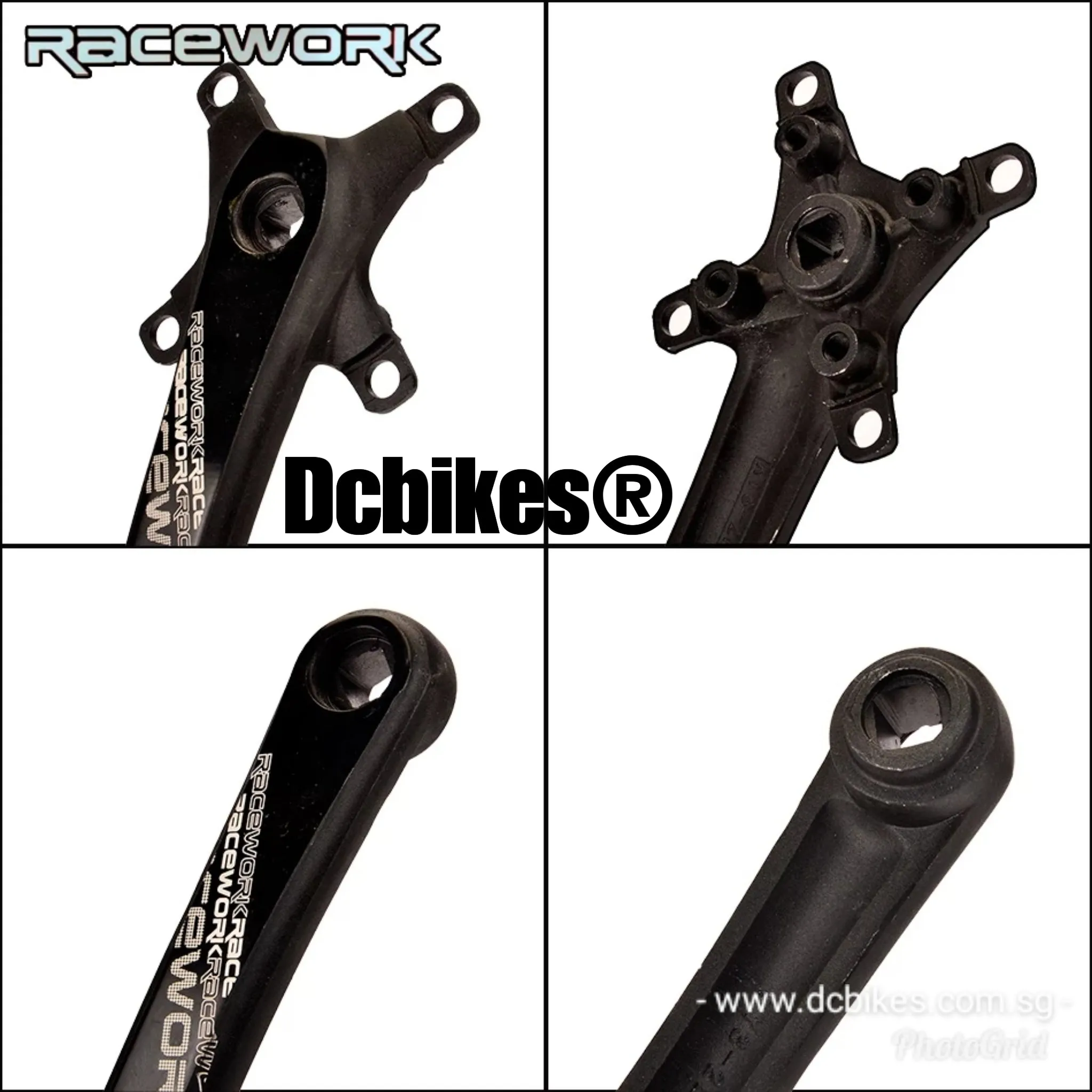 Racework 32T | 34T | 36T | 38T Square Tapered Single Speed Crank