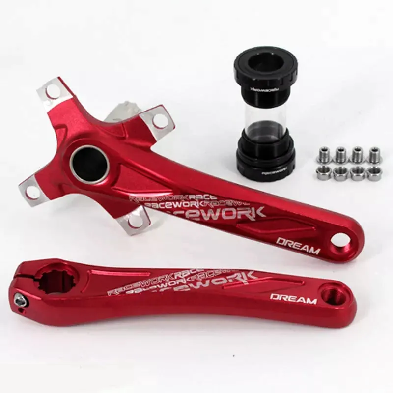 Racework MTB Anodized Hollowtech Crank   68mm/73mm Bottom Bracket BB