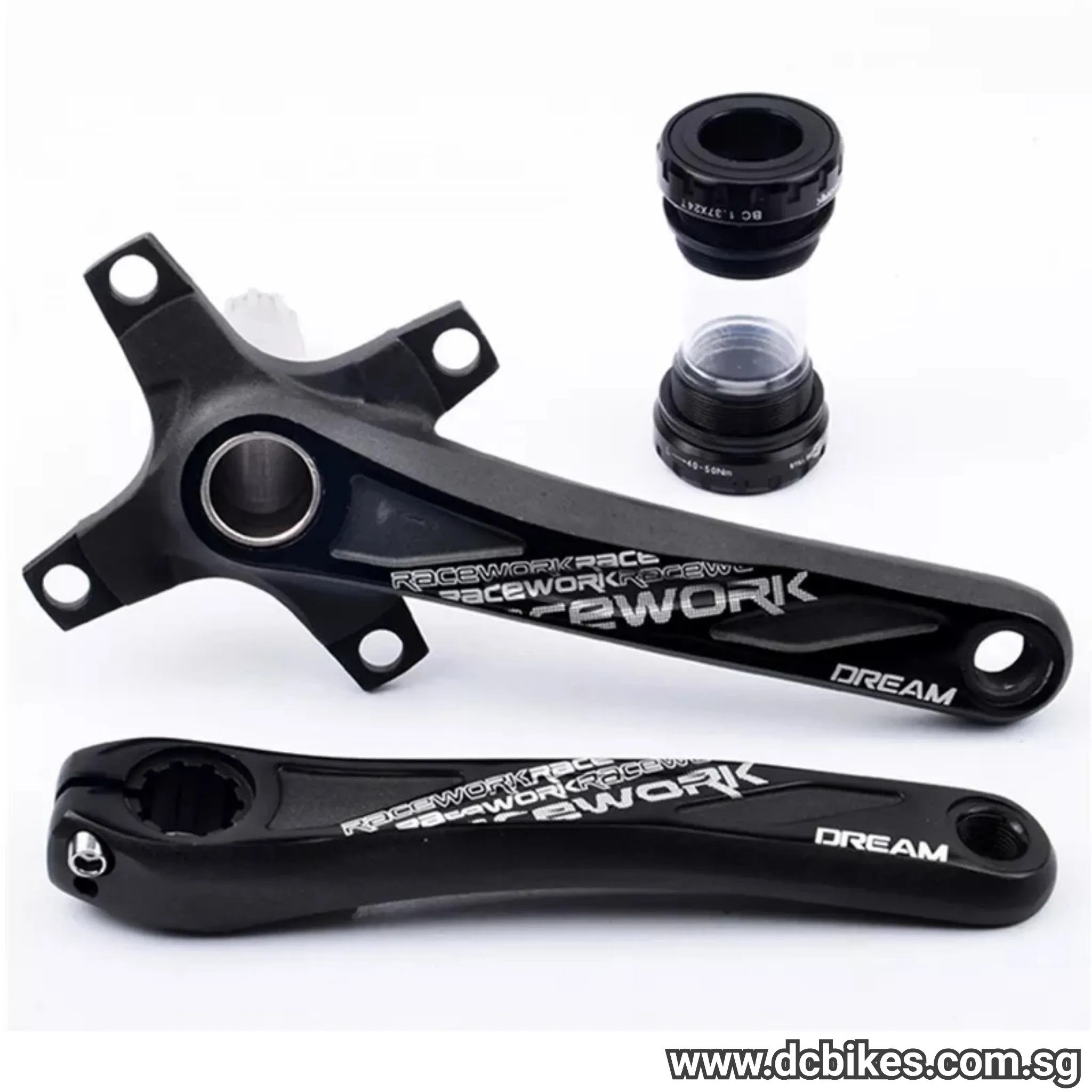 Racework MTB Anodized Hollowtech Crank   68mm/73mm Bottom Bracket BB