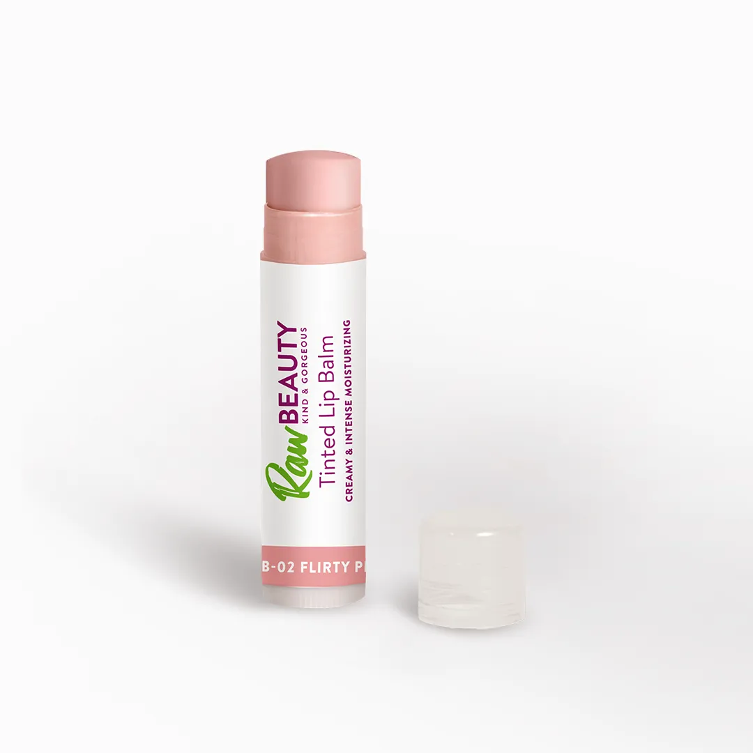 Raw Beauty Tinted Lip Balm Flirty Pink LB­02