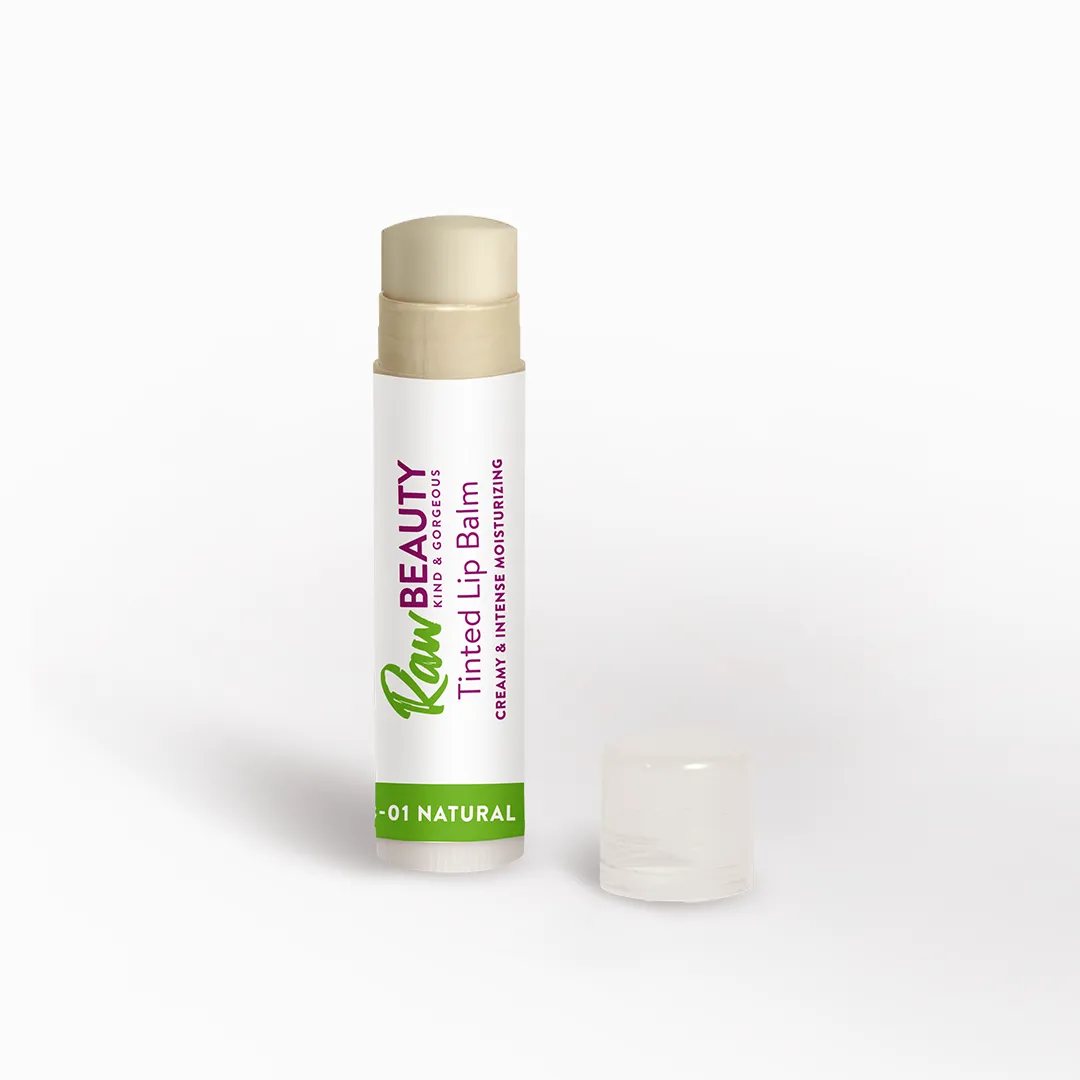 Raw Beauty Tinted Lip Balm Natural Kiss LB01
