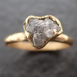 raw rough uncut diamond engagement ring rough diamond solitaire recycled 18k gold conflict free diamond wedding promise byangeline 3085 Alternative Engagement