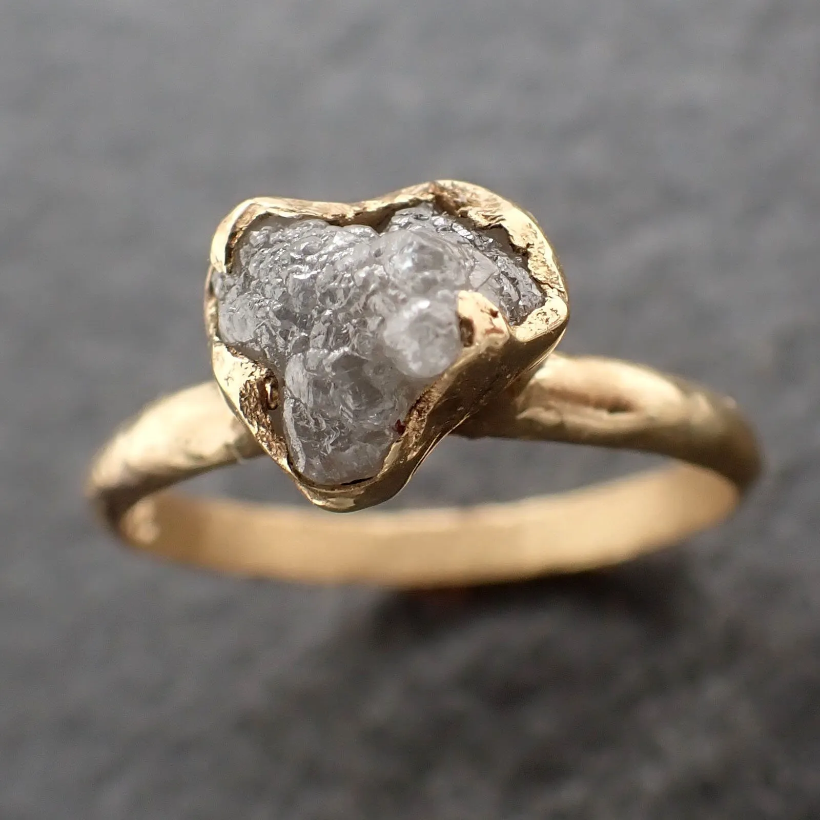 raw rough uncut diamond engagement ring rough diamond solitaire recycled 18k gold conflict free diamond wedding promise byangeline 3085 Alternative Engagement