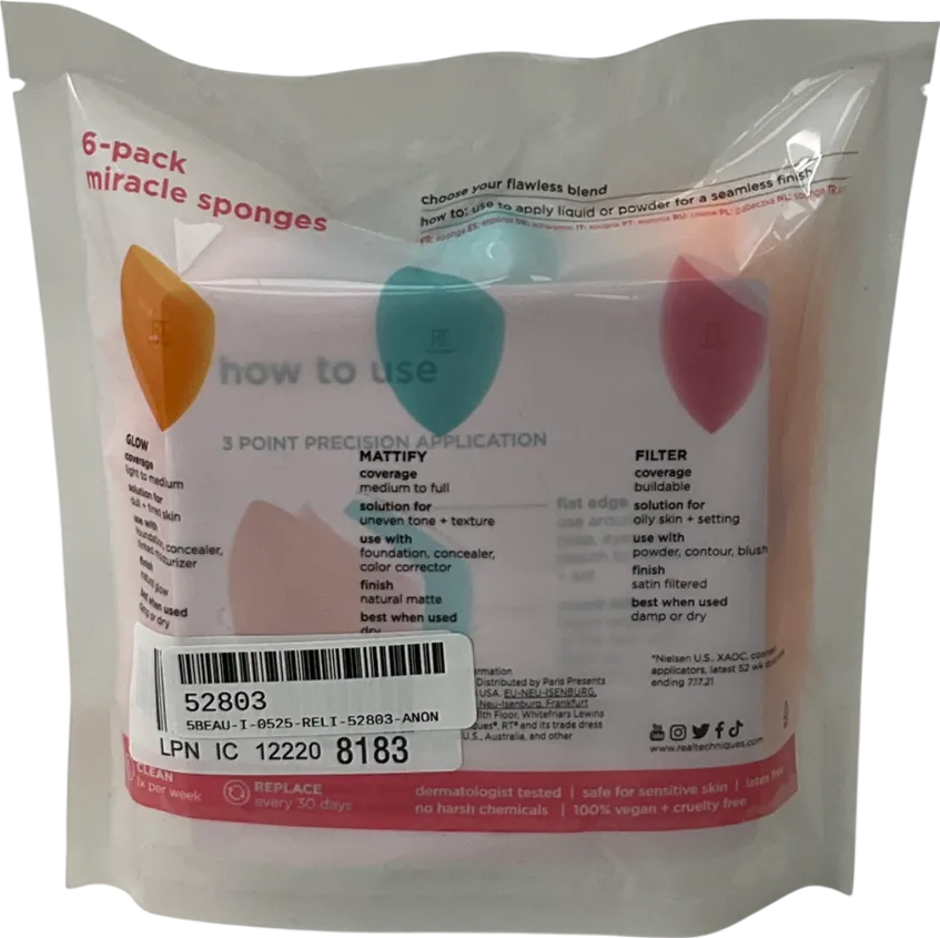 Real Techniques Assorted Makeup Blending Sponges One size