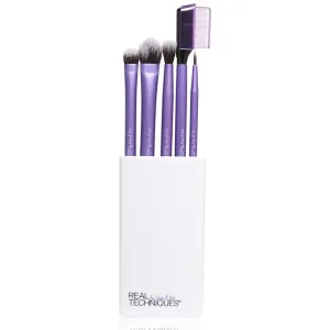 Real Techniques Enhanced Essentials Eye Brush Set with Brush Cup