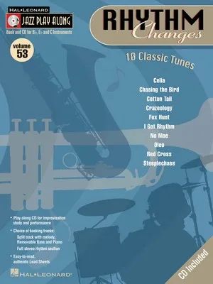 RHYTHM CHANGES JAZZ PLAY ALONG BK/CD V 53