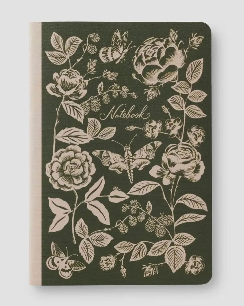 Rifle Paper Co. Set of 3 English Rose Notebooks