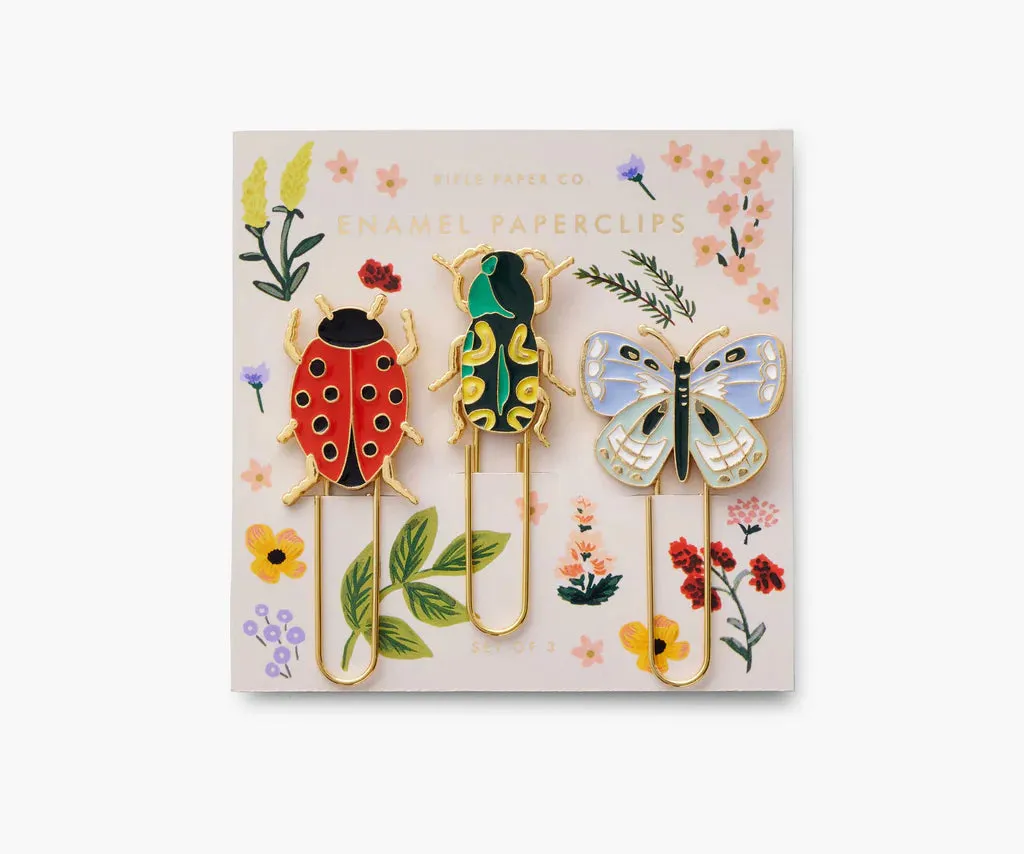 Rifle Paper Curio Enamel Paper Clip Set