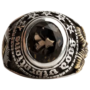 Ring for men personality goat head