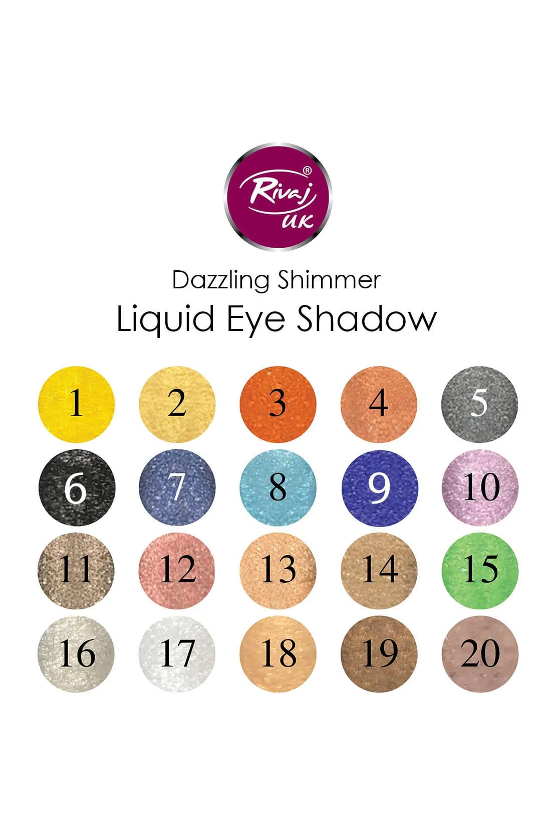 Rivaj UK Dazzling Shimmer Eye Shadow Shade # 12