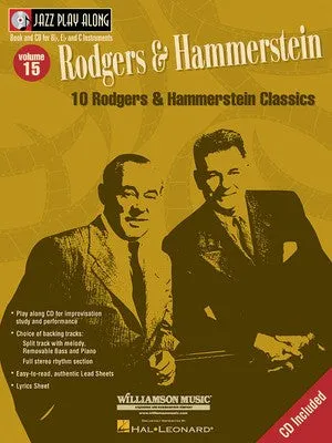 RODGERS & HAMMERSTEIN JAZZ PLAY ALONG BK/CD V 15 (O/P)