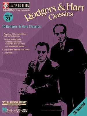 RODGERS AND HART CLASSICS JAZZ PLAY ALONG BK/CD