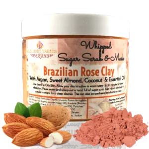 Rose Clay Sugar Scrub and Mask