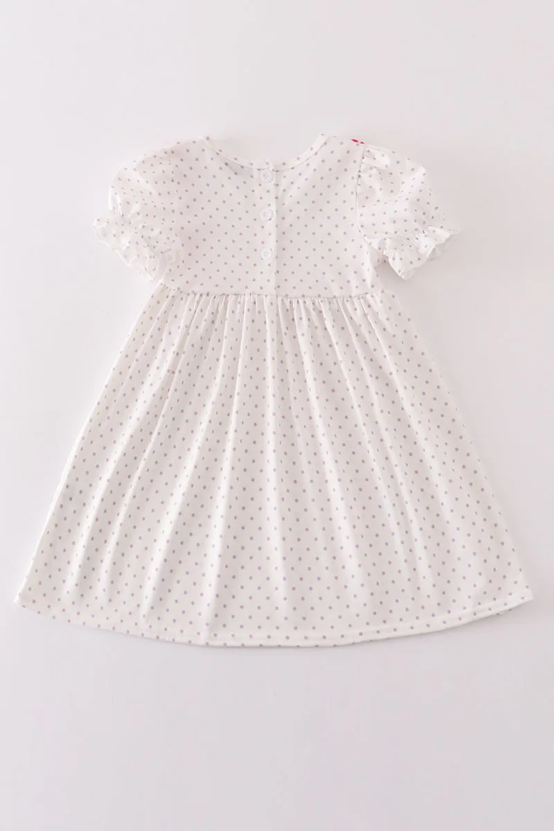 Rose Makeup Embroidery Girl Dress