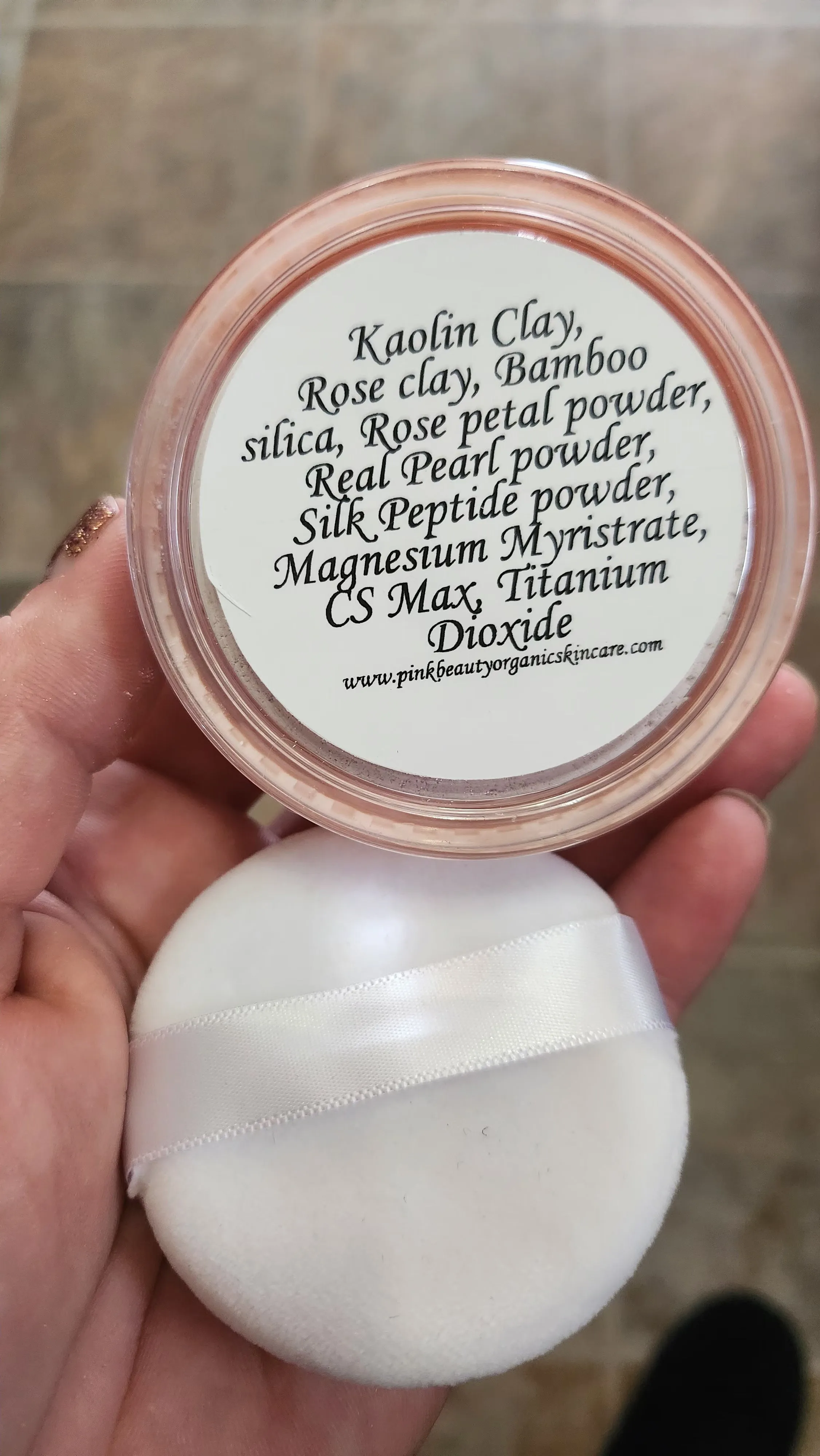 Rose Petal and Pearl Corrective Face Powder