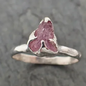 rough sapphire sterling silver ring gemstone solitaire recycled statement ss00066 Alternative Engagement