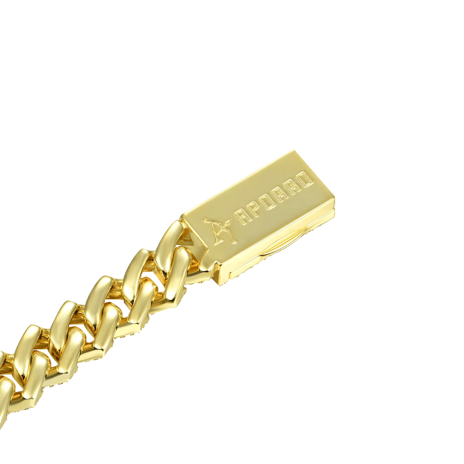 Round Cut Prong Cuban Link Bracelet - 12mm