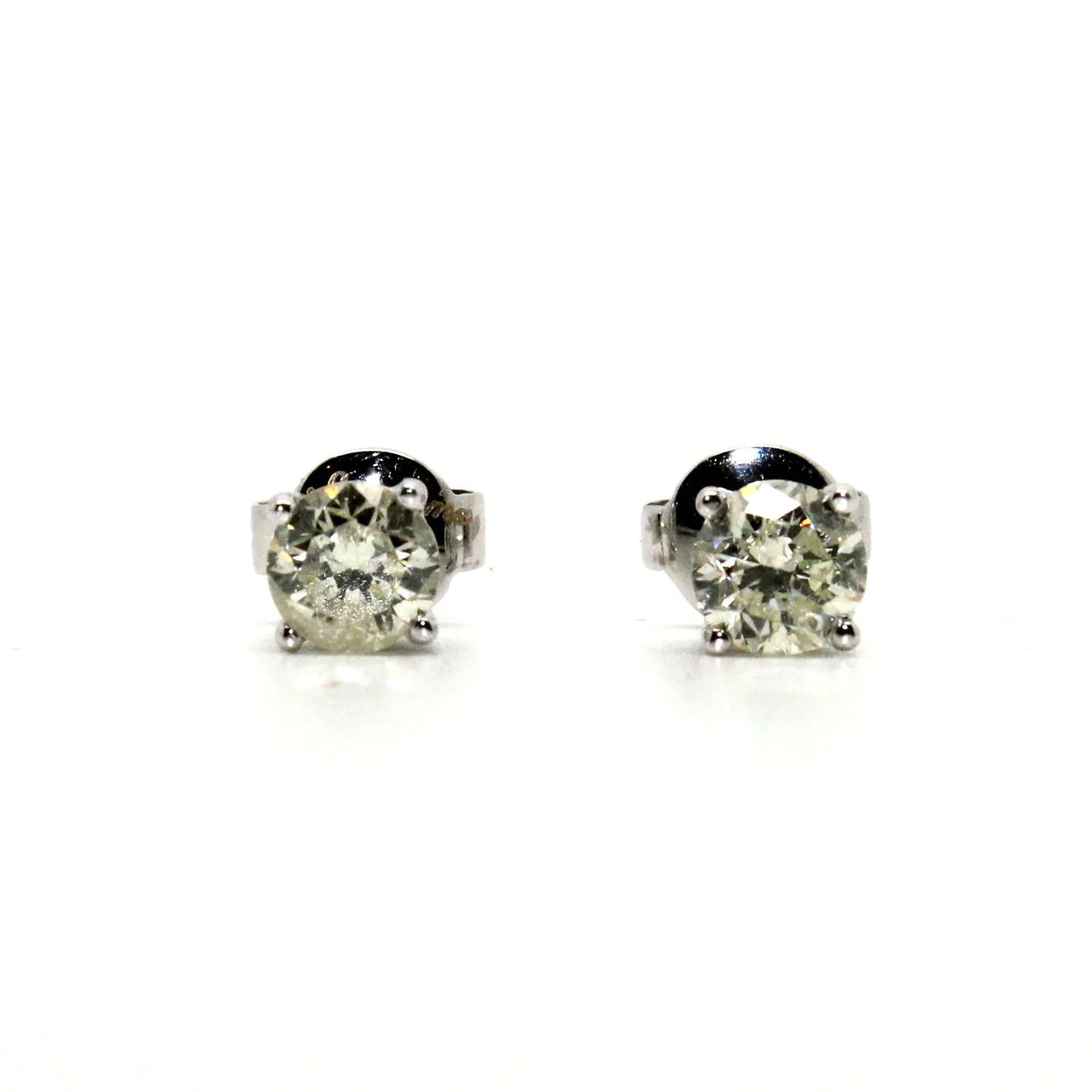Round Diamond 4 Prong Studs W/G-1ct 
