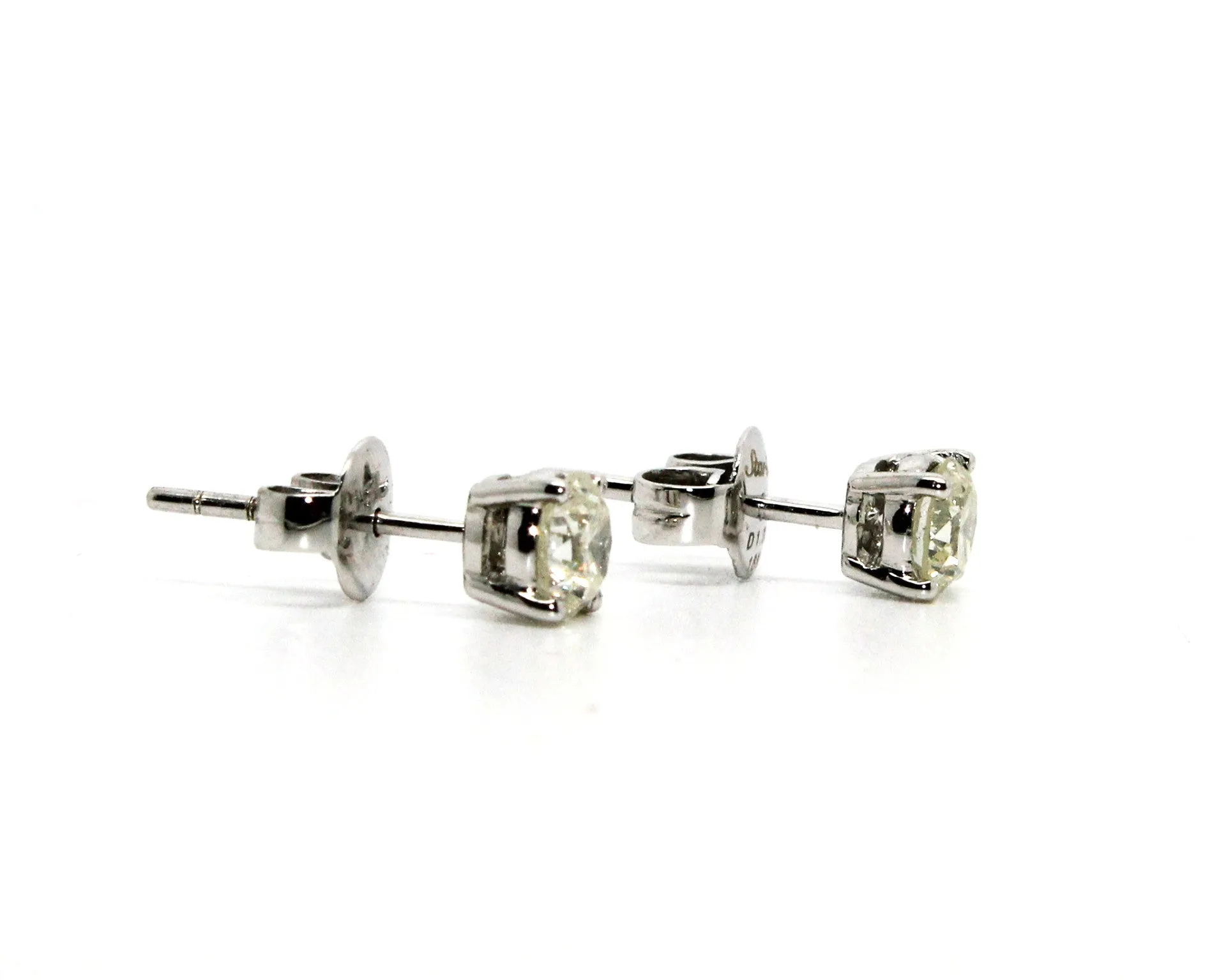 Round Diamond 4 Prong Studs W/G-1ct 