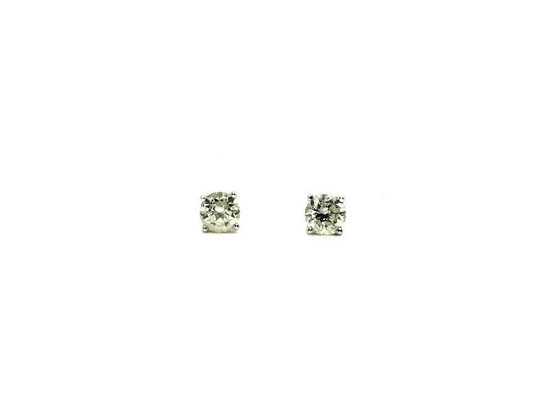 Round Diamond 4 Prong Studs W/G-1ct 