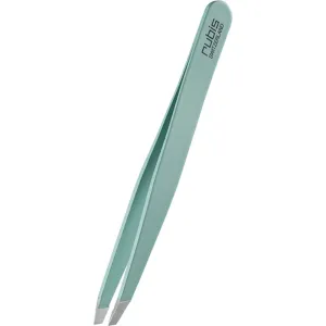 Rubis Tiffany Blue Satin Slanted Tweezer / 3.75"