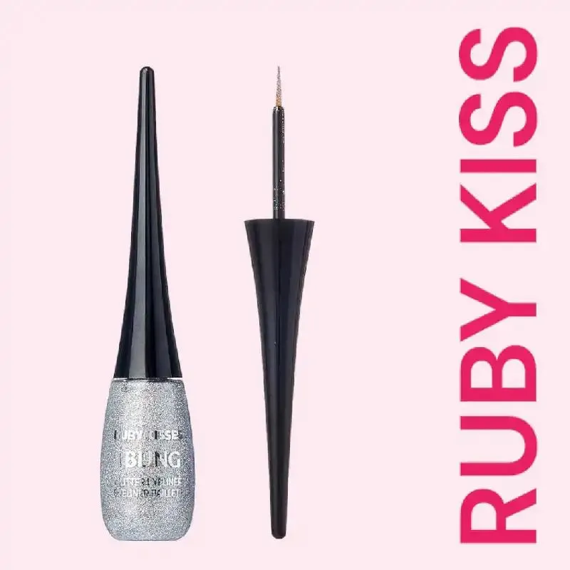Ruby Kiss-i-BLING LIQUID LINER- Sparkle with Effortless Glamour -4 COLORS
