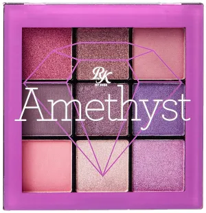 Ruby Kisses Eye Shadow Palette 9 Shadows Eye Makeup for Spring (1 PACK, Amethyst)