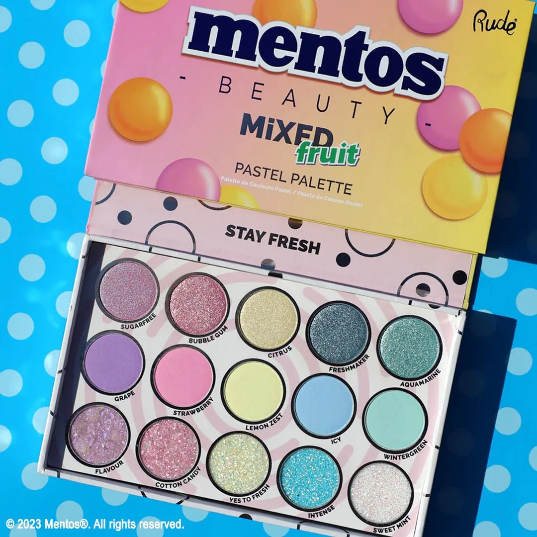 Rude Cosmetics Mentos Mixed Fruit Pastel Eyeshadow Palette